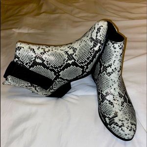 Snake Print Booties size 11